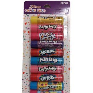 Candy Shop Assorted Flavored Lip Balm, 10 Pack | Collection of Candy Favorites